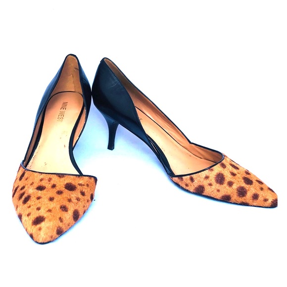 Nine West Shoes - Majandra Genuine Calf Hair Kitten Heel